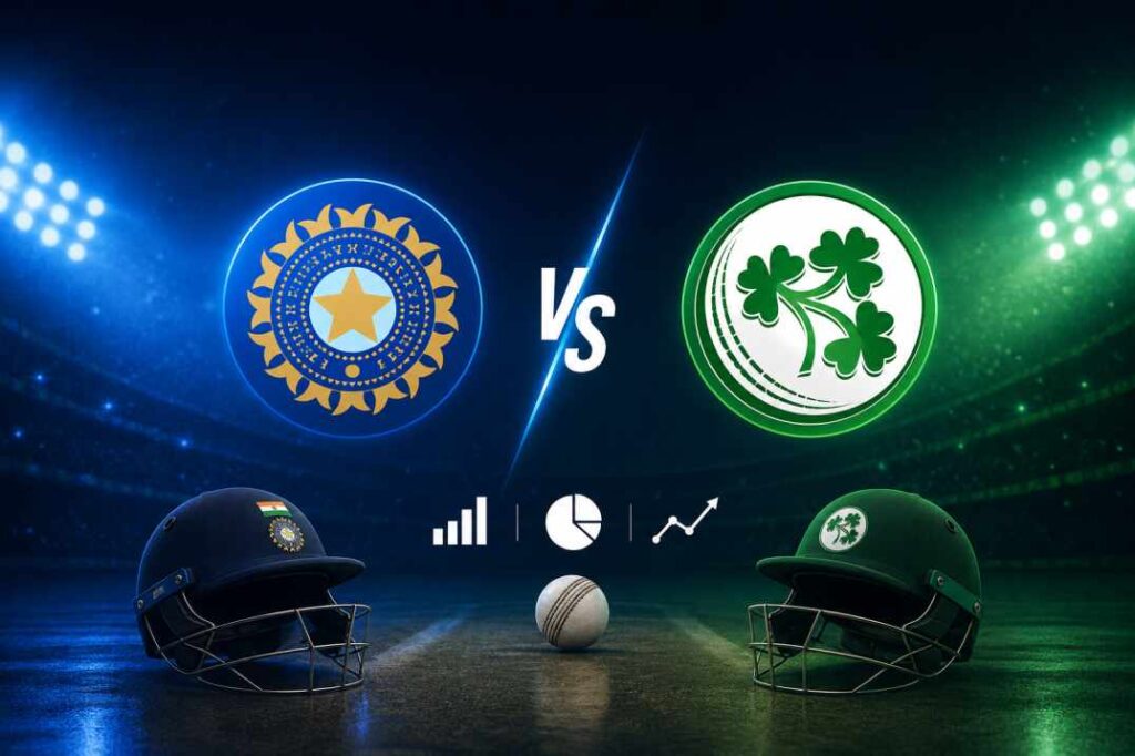 India vs Ireland T20 head to head record and match statistics