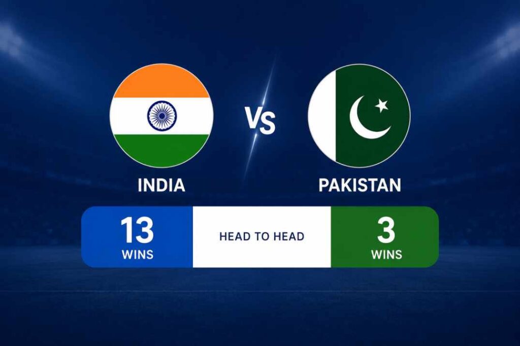 India vs Pakistan women T20 head to head record 13 wins 3 wins statistics chart