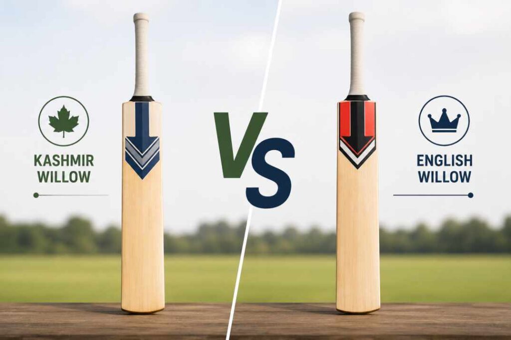 Kashmir willow bat vs English willow cricket bat comparison