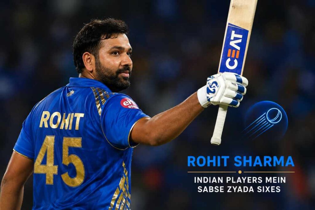 Rohit Sharma IPL mein Indian players mein sabse zyada sixes
