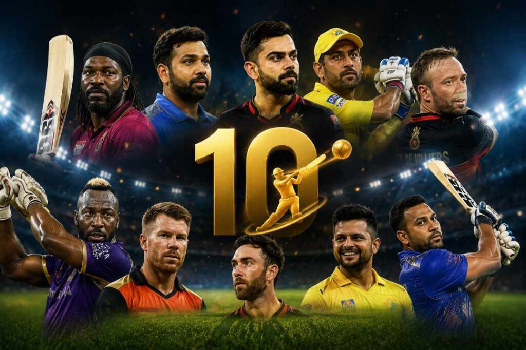 IPL all-time most sixes top 10 players list 2026 complete stats