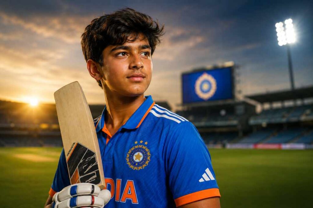 Vaibhav Sooryavanshi 15 year old India T20I squad England 2026 debut