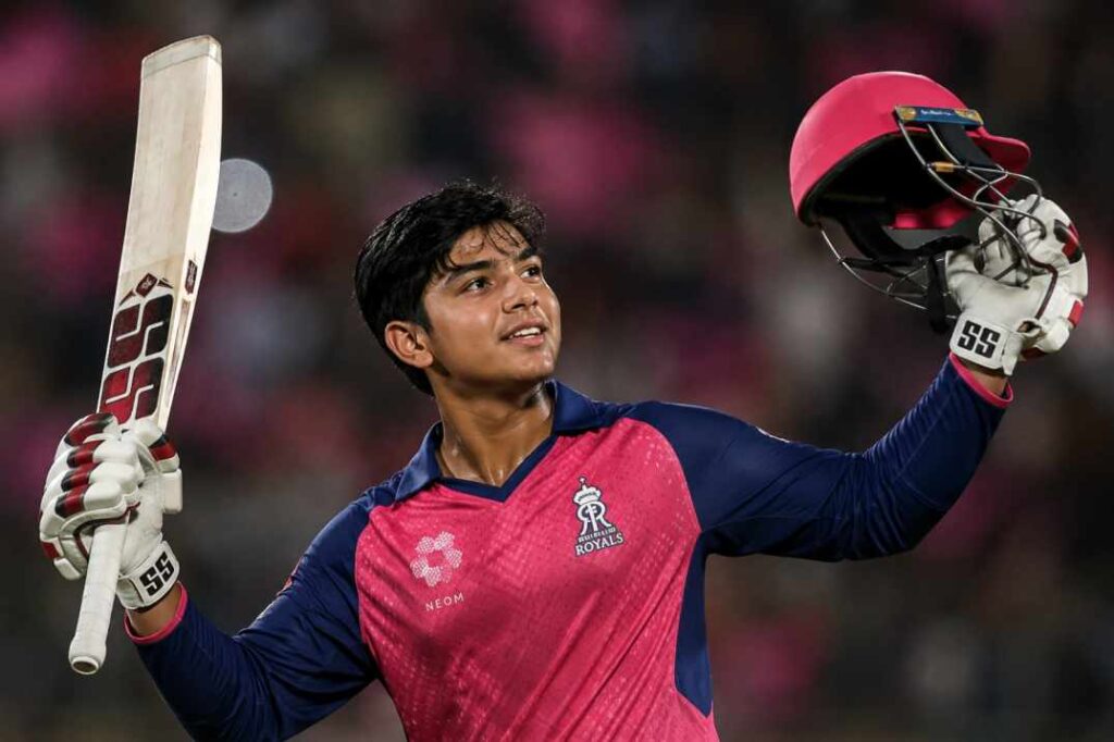 Vaibhav Sooryavanshi IPL 2026 batting celebration