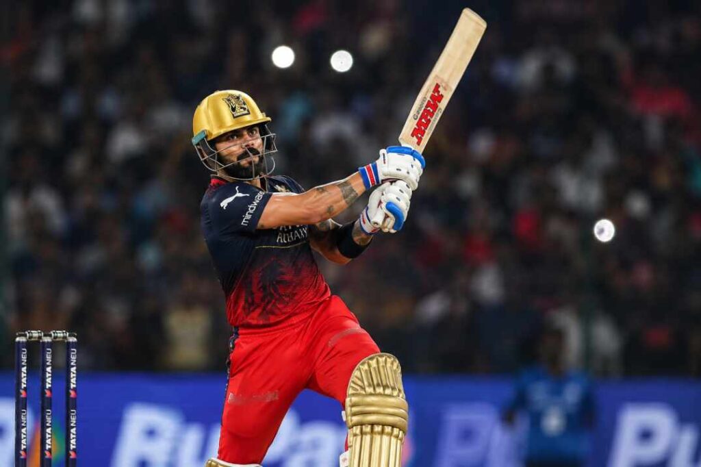 Virat Kohli batting unbeaten 75 off 42 balls in IPL 2026 final against Gujarat Titans at Ahmedabad