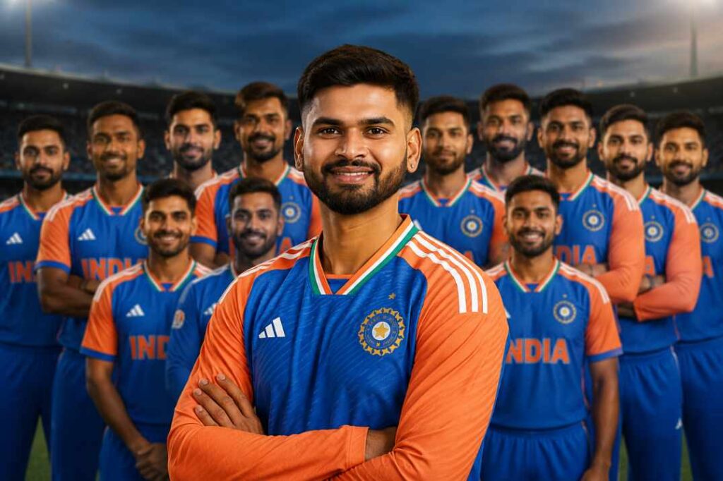 India T20I squad for Zimbabwe series 2026 with Shreyas Iyer
