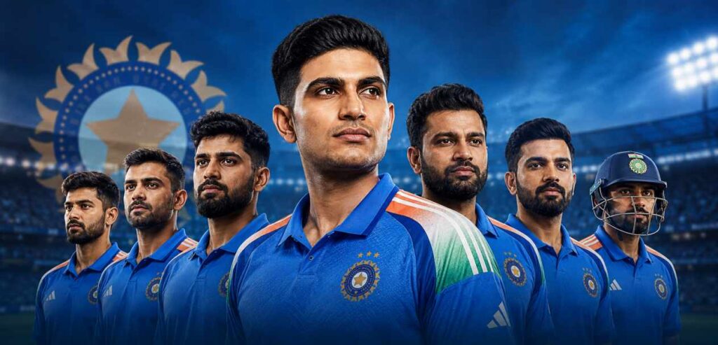 India ODI squad 2026 for England series with Shubman Gill
