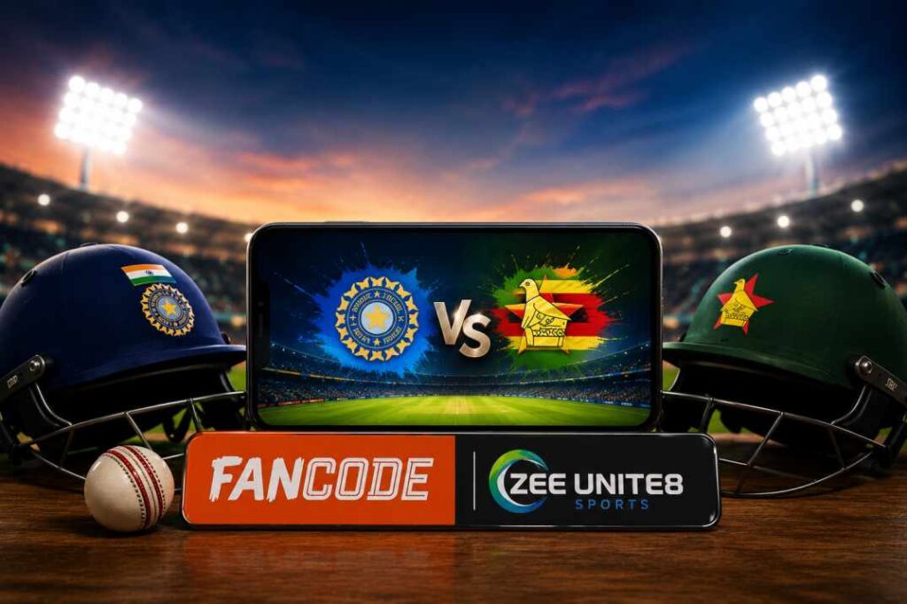 Watch India vs Zimbabwe T20I live on FanCode and Zee Unite8 Sports