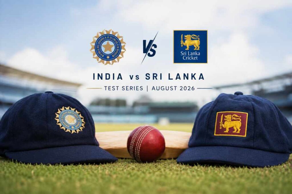 India vs Sri Lanka Test series August 2026