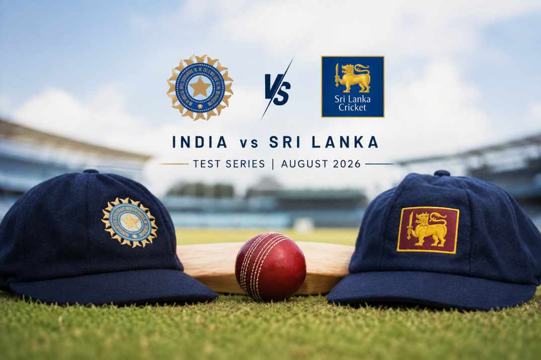 India vs Sri Lanka Test series August 2026