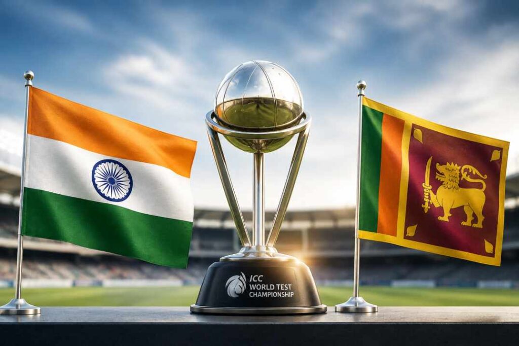 WTC 2025-27 points table India Sri Lanka standings